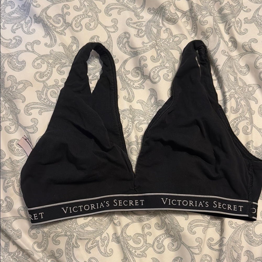 Victoria's Secret Black Plunge Bralette